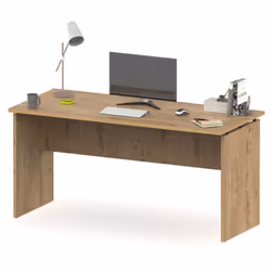 Table de bureau, meuble du bureau coloris chêne doré avec plateau de 2,2 cm d'épaisseur. Produit de fabrication Espagnol cert ...