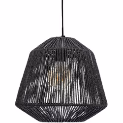 Esthétique et robuste, cette suspension est dotée d'une structure en fer coloris noir . Son bel effet tamisé n'éblouit pas le ...