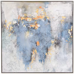 Peinture à l'huile sur toile, peinte à la main abstraite (120x120cm). Avec ce tableau, vous pouvez compléter la décoration de ...