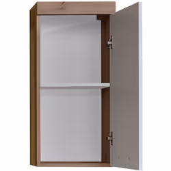 Meuble de rangement mural équipé d'1 porte, avec à l’intérieur 1 tablette. Réalisé en panneaux de particules et MDF mélaminés ...