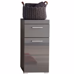 Meuble de Rangement équipé d' 1 porte, 1 tiroir avec à l’intérieur 1 tablette. Réalisé en panneaux de particules et MDF mélam ...