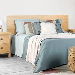 Tête de lit en bois coloris chêne Cambrian - longueur 156 x hauteur 45 cm Pegane