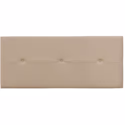 Tête de lit en simili-cuir coloris Beige. Facile à installer dans votre chambre. Produit de fabrication Espagnole. Meuble liv ...