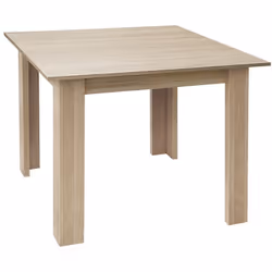 Table à manger, table de repas coloris chêne cambrian en panneaux de particules mélaminés. Pieds pré-assemblés. Produit de fa ...