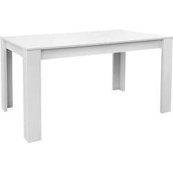 Table à manger, table de repas extensible coloris Blanc - longueur 141 x profondeur 81 cm