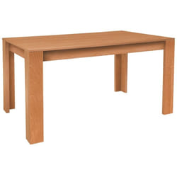 Table à manger, table de repas coloris cerisier - longueur 141 x profondeur 81 cm