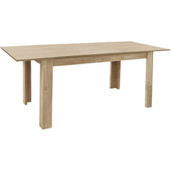 Table à manger, table de repas extensible coloris chêne cambrian - longueur 141-191 x profondeur 81 cm