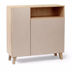 Armoire à chaussures, meuble à chaussures équipée de 2 portes avec étagères inclinables coloris chêne cambrian, cappuccino en ...