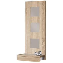 Table console, meuble console avec 1 tiroir coloris chêne cambrian - longueur 45 x profondeur 28 x hauteur 120 cm
