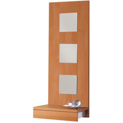 Table console, meuble console avec 1 tiroir coloris cerisier - longueur 45 x profondeur 28 x hauteur 120 cm