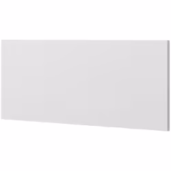 Tête de lit coloris blanc en panneaux de particules mélaminés. Facile à installer dans votre chambre. Produit de fabrication  ...