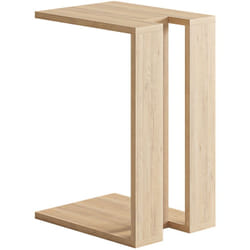 Table d'appoint, Table de salon coloris chêne cambrian - longueur 40 x profondeur 30 x hauteur 57cm