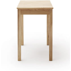 Table de salle à manger en bois hêtre massif huilé coloris chêne sauvage - longueur 50 x hauteur 76 x profondeur 70 cm