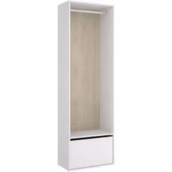 Ensemble dressing avec porte chaussure et fond d'arrière réversible coloris chêne naturel, blanc. Dimensions : Longueur 60 x  ...