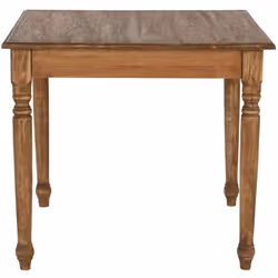 Table à manger, table de repas conçue en bois coloris naturel. Dimensions : longueur 90 x profondeur 90 x Hauteur 80 cm Matiè ...