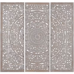 Ensemble de tête de lit en MDF coloris gris. Dimensions : longueur 180 x profondeur 3 x Hauteur 180 cm Matière : MDF Coloris  ...