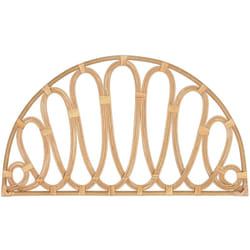 Pegane - Tête de lit en bois de bambou coloris naturel - longueur 104 x profondeur 2 x Hauteur 60 cm
