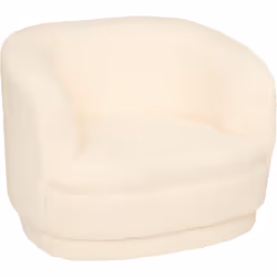 Ce fauteuil se caractérise par son revêtement tout doux façon bouclette, une matière très agréable au toucher. L'assise rembo ...