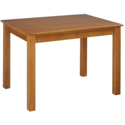 Table à manger / table repas en pin massif coloris cerisier - Longueur 120 x Profondeur 80 x Hauteur 73 cm