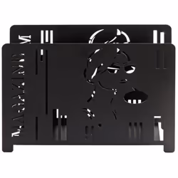 Porte-revues fabriquée en métal Laqué coloris noir. Dimensions : longueur 37 x profondeur 12 x hauteur 26 cm Matière : métal  ...