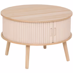 Table basse, table de salon équipée de 2 portes coulissantes. Revêtement avec peinture acrylique, finition mat. A monter soi- ...