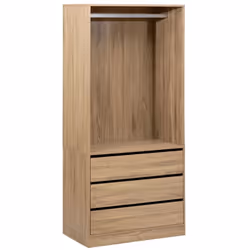 Organisez votre espace avec élégance grâce au dressing penderie. Ce meuble offre une solution de rangement fonctionnelle et e ...