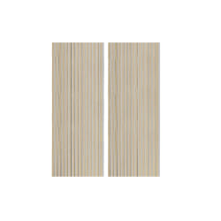 Lot de 2 panneaux décoratifs en bois coloris chêne nordique/gris - Longueur 60 x profondeur 2,2 x hauteur 120 cm