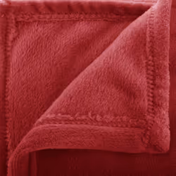 Plaid Couverture En Flanelle Coloris Rouge - Longueur 230 X Largeur 180 - Vue supplémentaire 2