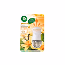 Pour conserver des espaces frais et agréablement parfumés. Diffuseur de parfum éléctrique, parfum fleur de vanille. Réglage d ...