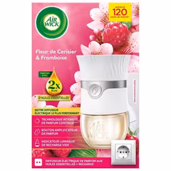 Diffuseur Electrique désodorisant Huiles essentielles Fleur de Cerisier ET Framboise