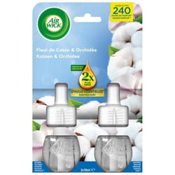 Recharge Diffuseur désodorisant Electrique Huiles essentielles Coton Duopack