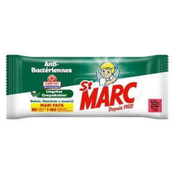 Lingettes Nettoyantes et Désinfectantes Antibactériennes - 80 lingettes