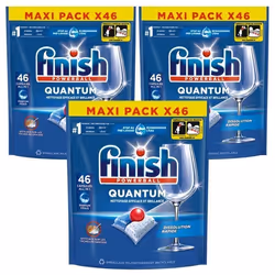 Finish Quantum Pastilles Lave-Vaisselle All in One- Parfum Frais - 138 Tablettes Lave-Vaisselle