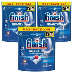Finish Quantum Pastilles Lave-Vaisselle All in One- Parfum Frais - 138 Tablettes Lave-Vaisselle