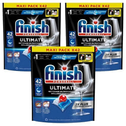 Finish Ultimate Pastilles Lave-Vaisselle All in One- Parfum Frais - 126 Tablettes Lave-Vaisselle