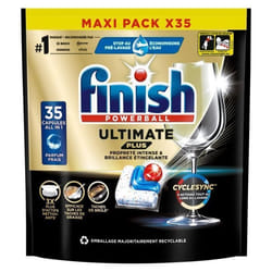 Finish Ultimate Plus Pastilles Lave-Vaisselle All in One- Parfum Frais - 35 Tablettes Lave-Vaisselle