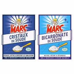 Poudres Cristaux de Soude 680g + Poudres Bicarbonate de Soude 680g