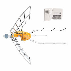 TELEVES 148921 Antenne TV Rateau Terrestre Ellipse UHF (C21-48) G 38dBi LTE700 + Alimentation 12V