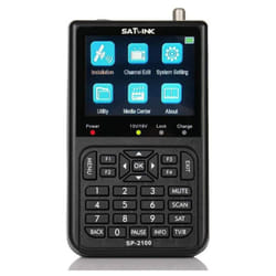Satlink - SP-2100 Mesureur de champ Satellite DVB-S2 hd MPEG2 MPEG4 usb Pointeur astra 19,2° eutelsat 5W