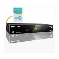 Philips - dsr 3031 f - Terminal numérique Fransat hd avec carte Viaccess Fransat Valable 4 ans sur Eutelsat 5WA + Cordon hdmi offert - Noir