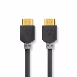 NEDIS Câble HDMI 15M Haute Vitesse avec Ethernet  Connecteur HDMI - Connecteur HDMI  15 m  Anthracit