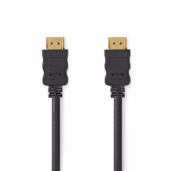 NEDIS Câble HDMI 5M Haute Vitesse avec Ethernet  Connecteur HDMI - Connecteur HDMI  50 m  Noir