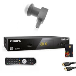 Récepteur TV Satellite HD - PHILIPS - DSR3231T - Compatible MPEG-4 - HDMI - Noir