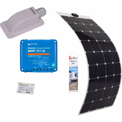 • Nouvelle gamme de panneaux solaires souples • Panneaux solaires ultra-légers, conçus spécialement pour les fourgons à toit  ...