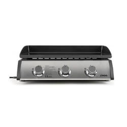 Plancha gaz - DOMOCLIP - Inox DOC277 - 7500W - Acier émaillé - 3 brûleurs