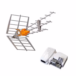 TELEVES 149921 DAT BOSS Antenne UHF intelligente LTE700 (C.21 - C.48) + Alimentation 24V 130mA Si la DAT BOSS ne reçoit pas,  ...