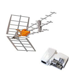 Televes - pack 149921 dat boss Antenne uhf intelligente LTE700 (C.21 - C.48) Rateau + Alimentation 24V