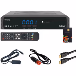 Avec le terminal VEGA 3 appréciez pleinement les chaînes gratuites de la TNT en Haute Définition disponibles par satellite av ...