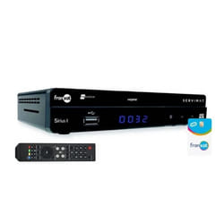 Récepteur TV satellite HD - SERVIMAT - SIRIUS III - Carte Viaccess - Eutelsat 5W - Noir