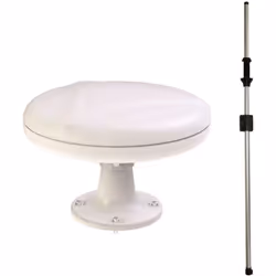 ANTARION Antenne TNT Omnidirectionnelle 35dB + Mat Traversant Camping Car Caravane - OMNI360 Antenne TNT Omnidirectionnelle p ...